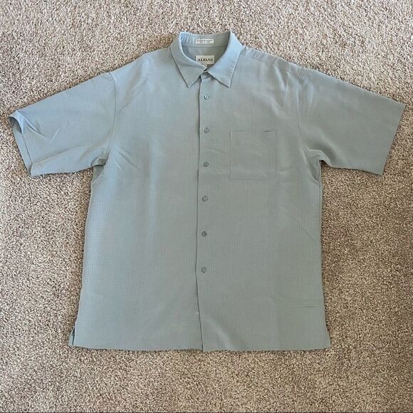 Alfani Short Sleeve Button Up Top - Picture 1 of 4